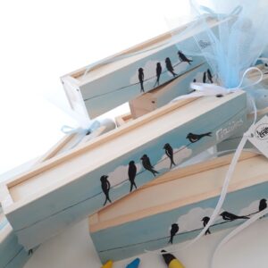 Ξύλινη κασετίνα ζωγραφισμένη στο χέρι!