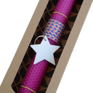 Πασχαλινή Λαμπάδα Neon Pink μπρελόκ