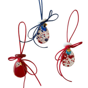 Κεραμικό Πασχαλινό αυγό mini με ματάκι