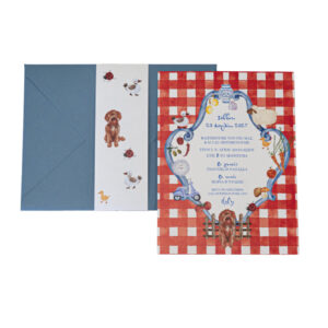 Προσκλητήριο Βάπτισης Αγόρι - Φάρμα & Ζώα