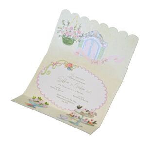 Προσκλητήριο Βάπτισης Κορίτσι - Tea Party & Sweet Baby