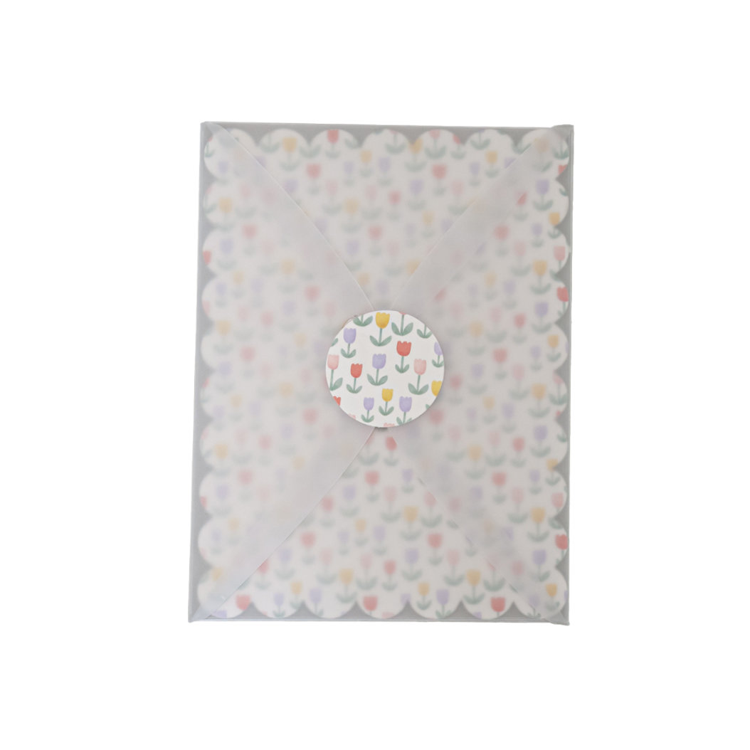 Προσκλητήριο Βάπτισης Κορίτσι - Τουλίπες & Χρώματα - Image 3