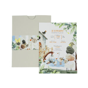 Προσκλητήριο Βάπτισης Αγόρι - Φάρμα & Αγροτική Ζωή