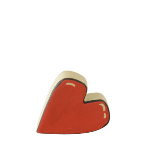 Κεραμική Καρδιά Πλακέ Small Κόκκινη