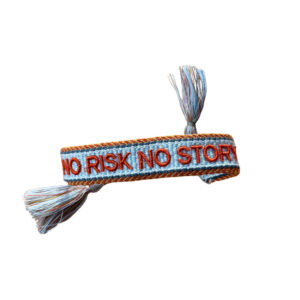 NO RISK NO STORY Βραχιόλι Blue Patterned