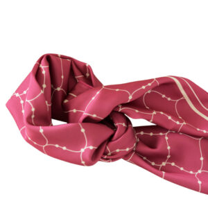 Φουλάρι Lines and Dots Burgundy